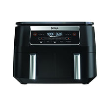 Load image into Gallery viewer, Ninja DZ090 Foodi 6 Quart 5-in-1 DualZone 2-Basket Air Fryer with 2 Independent Frying Baskets, Match Cook &amp; Smart Finish to Roast, Bake, Dehydrate &amp; More for Quick Snacks &amp; Small Meals, Black
