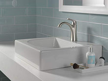 Load image into Gallery viewer, Delta Faucet Arvo Single Hole Bathroom Faucet Brushed Nickel, Single Handle Bathroom Faucet, Bathroom Sink Faucet, Drain Assembly Included, SpotShield Stainless 15840LF-SP
