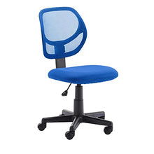 Load image into Gallery viewer, Amazon Basics Low-Back Computer Task Office Desk Chair with Swivel Casters - Blue
