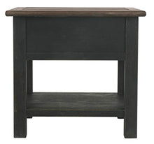 Load image into Gallery viewer, Signature Design by Ashley Tyler Creek Rustic End Table with Storage Drawer and Fixed Shelf, Brown &amp; Black
