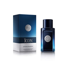 Load image into Gallery viewer, Antonio Banderas Perfumes -The Icon - Eau de Toilette Spray for Men, Amber Woody, Sandalwood Fragrance - 1.7 Fl Oz
