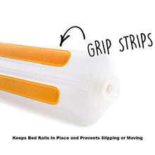 Load image into Gallery viewer, {2-Pack} Shrunks Inflatable Bed Rail for Toddlers, Kids, Adults, and Elderly | Portable Bed Bumpers for Toddlers Travel or Home | Blow Up Bed Guard Rail for Twin, Full, Queen, King Size Beds
