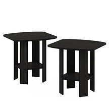 Load image into Gallery viewer, FURINNO Simple Design End Table, 2-Pack, Espresso
