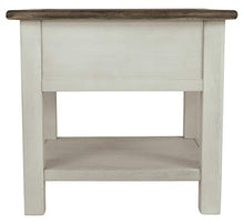 Load image into Gallery viewer, Signature Design by Ashley Bolanburg Farmhouse Square Two Tone End Table, Antique White
