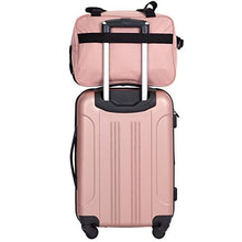 Load image into Gallery viewer, Travelers Club Midtown Hardside 4-Piece Luggage Travel Set, Rose Gold
