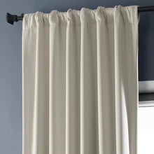 Load image into Gallery viewer, HPD Half Price Drapes Faux Linen Room Darkening Curtains - 120 Inches Long Luxury Linen Curtains for Bedroom &amp; Living Room (1 Panel), 50W X 120L, Birch
