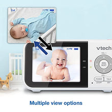 Load image into Gallery viewer, VTech VM819-2 Video Baby Monitor with 19-Hour Battery Life, 2 Cameras, 1000ft Long Range, Auto Night Vision, 2.8” Screen, 2-Way Audio Talk, Temperature Sensor, Power Saving Mode and Lullabies
