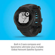 Load image into Gallery viewer, Garmin 010-02064-00 Instinct, Rugged Outdoor Watch with GPS, Features Glonass and Galileo, Heart Rate Monitoring and 3-Axis Compass, Graphite
