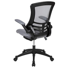 Load image into Gallery viewer, Flash Furniture Mid-Back Dark Gray Mesh Swivel Ergonomic Task Office Chair with Flip-Up Arms
