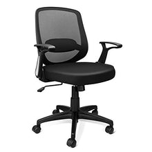 Load image into Gallery viewer, KOLLIEE Mid Back Mesh Office Chair Ergonomic Swivel Black Desk Office Chair Flip Up Armrests with Lumbar Support Adjustable Height Computer Task Chairs
