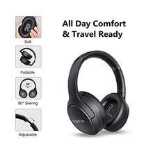 Load image into Gallery viewer, RUNOLIM Hybrid Active Noise Cancelling Headphones, Wireless Over Ear Bluetooth Headphones with Microphone, 65H Playtime, Foldable Headphones with HiFi Audio, Deep Bass for Home Travel Office
