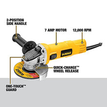 Load image into Gallery viewer, DEWALT Angle Grinder, One-Touch Guard, 4-1/2 -Inch (DWE4011),Yellow
