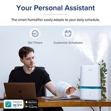 Load image into Gallery viewer, LEVOIT Humidifiers for Bedroom, Smart Wi-Fi Cool Mist Essential Oils Diffuser in one, 4L Ultrasonic Air Vaporizer for plants, baby, Quiet for home large room, nursery, 40 Hours, Classic 200S, Blue
