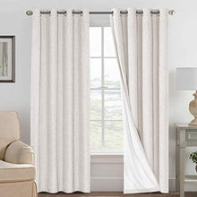 Load image into Gallery viewer, H.VERSAILTEX 100% Blackout Linen Look Waterproof Curtains for Bedroom/Living Room, Blackout Curtain Draperies with Grommet Window Treatment
