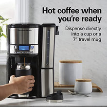Load image into Gallery viewer, Hamilton Beach (47950) Coffee Maker with 12 Cup Capacity &amp; Internal Storage Coffee Pot, Brewstation, Black/Stainless Steel
