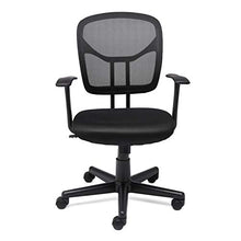 Load image into Gallery viewer, Amazon Basics Mesh, Mid-Back, Adjustable, Swivel Office Desk Chair with Armrests, Black
