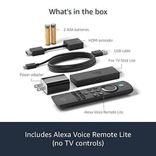 Load image into Gallery viewer, Amazon Fire TV Stick Lite, free and live TV, Alexa Voice Remote Lite, smart home controls, HD streaming
