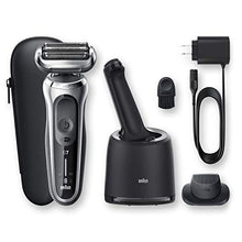 Load image into Gallery viewer, Braun Electric Razor for Men Flex Head Foil Shaver with Precision Beard Trimmer, Rechargeable, Wet &amp; Dry, 4in1 SmartCare Center and Travel Case, Silver
