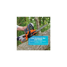 Load image into Gallery viewer, BLACK+DECKER 20V MAX Cordless Chainsaw Kit, 10 inch, Battery and Charger Included (LCS1020)
