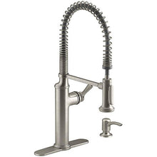 Load image into Gallery viewer, Kohler K-R10651-SD-VS Sous Kitchen Sink Faucet, Vibrant Stainless
