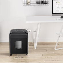 Load image into Gallery viewer, Bonsaii 8 Sheet High Security Micro Cut Paper Shredder with 4 Gallon Pullout Basket, Credit Cards/Mail/Staples/Clips Shredder for Home Office Use (C206-G)
