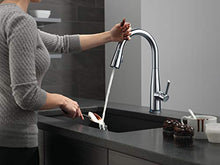 Load image into Gallery viewer, Delta Faucet Essa Touch Kitchen Faucet Brushed Nickel, Kitchen Faucets with Pull Down Sprayer, Kitchen Sink Faucet, Touch Faucet for Kitchen Sink, Touch2O Technology, Arctic Stainless 9113T-AR-DST

