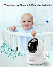 Load image into Gallery viewer, Baby Monitor, Kidsneed Video Baby Monitor with Remote Pan-Tilt-Zoom Camera and Audio, Large Screen Night Vision, Two Way Talk, Temperature Display, Lullabies, VOX Mode, 960ft Range
