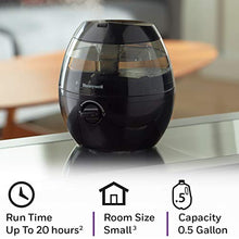 Load image into Gallery viewer, Honeywell HUL520B Mistmate Cool Mist Humidifier Black With Easy Fill Tank &amp; Auto Shut-Off, For Small Room, Bedroom, Baby Room, Office
