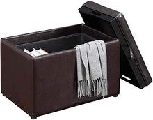 Load image into Gallery viewer, Convenience Concepts Designs4Comfort Accent Storage Ottoman, Espresso
