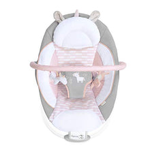 Load image into Gallery viewer, Ingenuity Soothing Baby Bouncer with Vibrating Infant Seat, Music, Removable Toy Bar &amp; 2 Plush Toys - Flora The Unicorn (Pink), 0-6 Months
