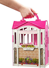 Load image into Gallery viewer, Barbie Glam Getaway Portable Dollhouse, 1 Story with Furniture, Accessories and Carrying Handle, for 3 to 7 Year Olds
