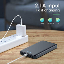 Load image into Gallery viewer, Portable Charger Power Bank 10000mAh【2 Pack】Ultra Slim Portable Phone Charger with USB C Input &amp; 2 Output Backup Charging External Battery Pack Compatible with iPhone 15/14/13/12/11,Android Phone etc
