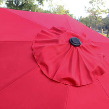 Load image into Gallery viewer, Sunnyglade 9&#39; Patio Umbrella Outdoor Table Umbrella with 8 Sturdy Ribs (Red)
