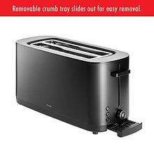 Load image into Gallery viewer, Zwilling Enfinigy Cool Touch 2 Long Slot Toaster, 4 Slices with Extra Wide 1.5&quot; Slots for Bagels, 7 Toast Settings, Even Toasting, Reheat, Cancel, Defrost, Black
