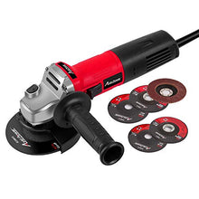 Load image into Gallery viewer, AVID POWER Angle Grinder, 7.5-Amp 4-1/2 inch Electric Grinder Power Tools with Grinding and Cutting Wheels, Flap Disc and Auxiliary Handle for Cutting, Grinding, Polishing and Rust Removal - Red
