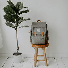 Load image into Gallery viewer, Parker Baby Diaper Backpack - Large Diaper Bag with Insulated Pockets, Stroller Straps and Changing Pad -&quot;Birch Bag&quot; - Gray
