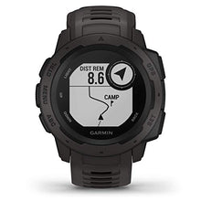 Load image into Gallery viewer, Garmin 010-02064-00 Instinct, Rugged Outdoor Watch with GPS, Features Glonass and Galileo, Heart Rate Monitoring and 3-Axis Compass, Graphite
