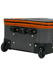 Load image into Gallery viewer, Rockland Journey Softside Upright Luggage Set, Charcoal, 4-Piece (14/19/24/28)
