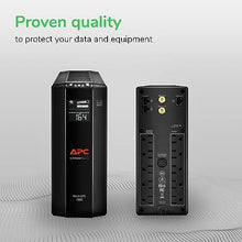 Load image into Gallery viewer, APC UPS 1500VA UPS Battery Backup and Surge Protector, BX1500M Backup Battery Power Supply, AVR, Dataline Protection
