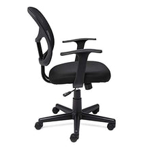 Load image into Gallery viewer, Amazon Basics Mesh, Mid-Back, Adjustable, Swivel Office Desk Chair with Armrests, Black
