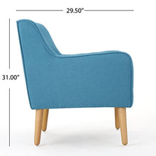 Load image into Gallery viewer, Christopher Knight Home Felicity Mid-Century Fabric Arm Chair, Teal
