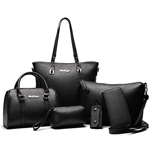 2E-youth Designer Purses and Handbags for Women Satchel Shoulder Bag Tote Top Handle Bag (4a-black)