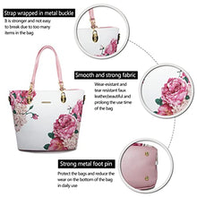 Load image into Gallery viewer, 2E-youth Purses And Handbags For Women Satchel Shoulder Bag Top Handle Tote Bag Hobo Purses Set(1C-pink&amp;white)
