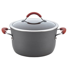 Load image into Gallery viewer, Rachael Ray - 87630 Rachael Ray Cucina Hard Anodized Nonstick Cookware Pots and Pans Set, 12 Piece, Gray with Red Handles
