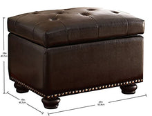 Load image into Gallery viewer, Convenience Concepts Designs4Comfort Storage Ottoman, Dark Espresso
