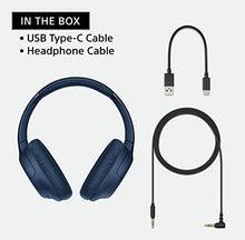 Load image into Gallery viewer, Sony Noise Cancelling Headphones WHCH710N: Wireless Bluetooth Over the Ear Headset with Mic for Phone-Call, Blue (Amazon Exclusive)
