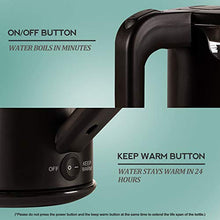 Load image into Gallery viewer, Dezin Electric Kettle with Keep Warm Function, Window-Glass Double Wall Design Electric Tea Kettle, Bicolor LED, 1.5L Hot Water Kettle with Auto Shut-Off and Boil Dry Protection Tech for Coffee, Tea
