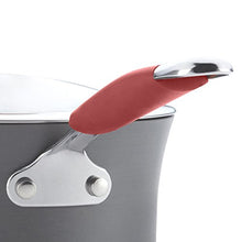 Load image into Gallery viewer, Rachael Ray - 87630 Rachael Ray Cucina Hard Anodized Nonstick Cookware Pots and Pans Set, 12 Piece, Gray with Red Handles

