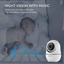 Load image into Gallery viewer, Baby Monitor with Remote Pan-Tilt-Zoom Camera, 3.5” Large Display Video Baby Monitor with Camera and Audio |Infrared Night Vision |Two Way Talk | Room Temperature| Lullabies and 960ft Range
