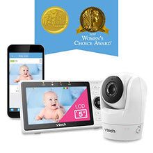 Load image into Gallery viewer, VTech Upgraded Smart WiFi Baby Monitor VM901, 5-inch 720p Display, 1080p Camera, HD NightVision, Fully Remote Pan Tilt Zoom, 2-Way Talk, Free Smart Phone App, Works with iOS, Android
